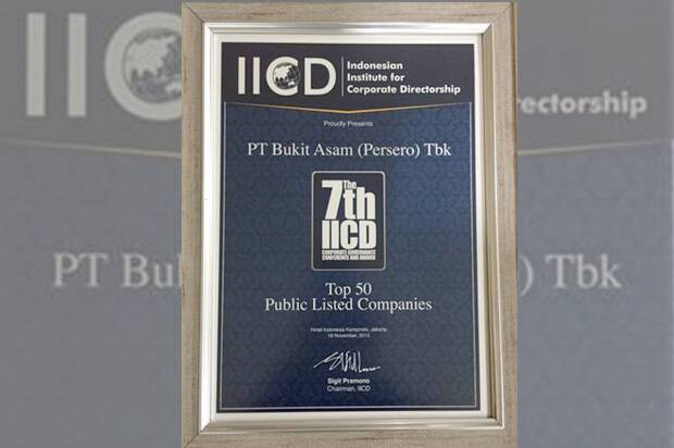 PTBA Raih Penghargaan Dalam Corporate Governance Award 2015 