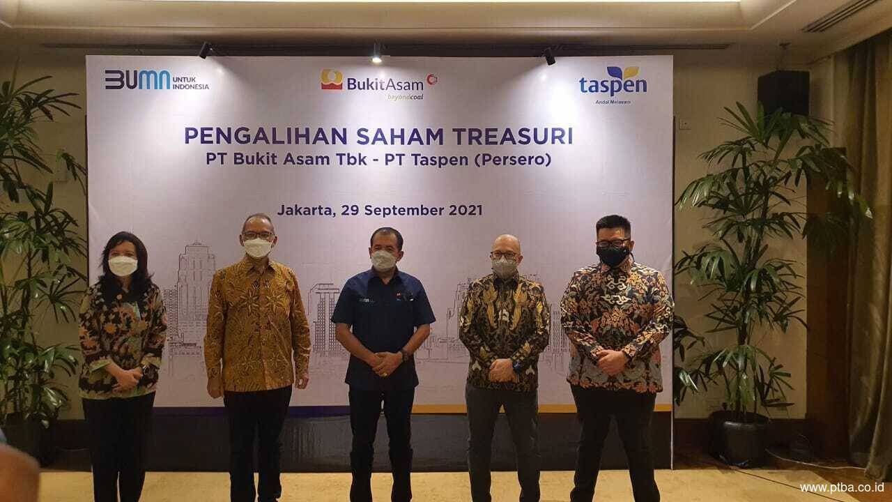 Lepas Saham Treasuri, PTBA Sinergi dengan Taspen dan Sekuritas BUMN