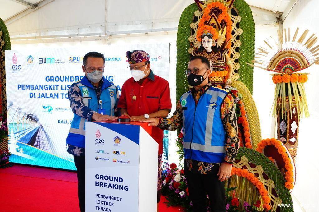 Groundbreaking PLTS di Jalan Tol Bali Mandara, Wujudkan Infrastruktur Ramah Lingkungan