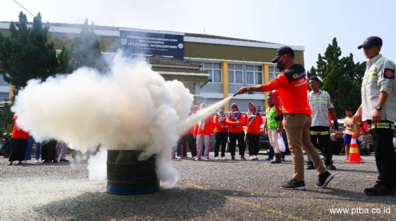 Bukit Asam Conducted Fire Case Emergency Response Drill