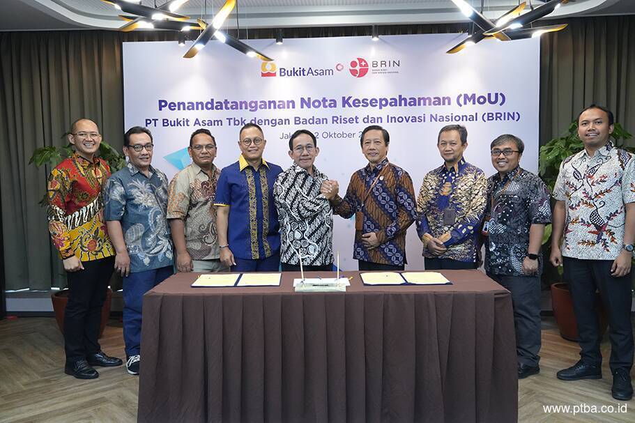 Bukit Asam Collaborates with BRIN to Encourage Coal and NRE Innovation