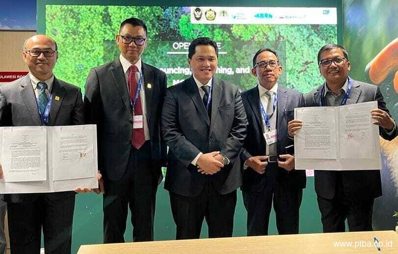 Sinergi BUMN di COP 28, PLN dan Bukit Asam (PTBA) Jajaki Pemanfaatan FABA