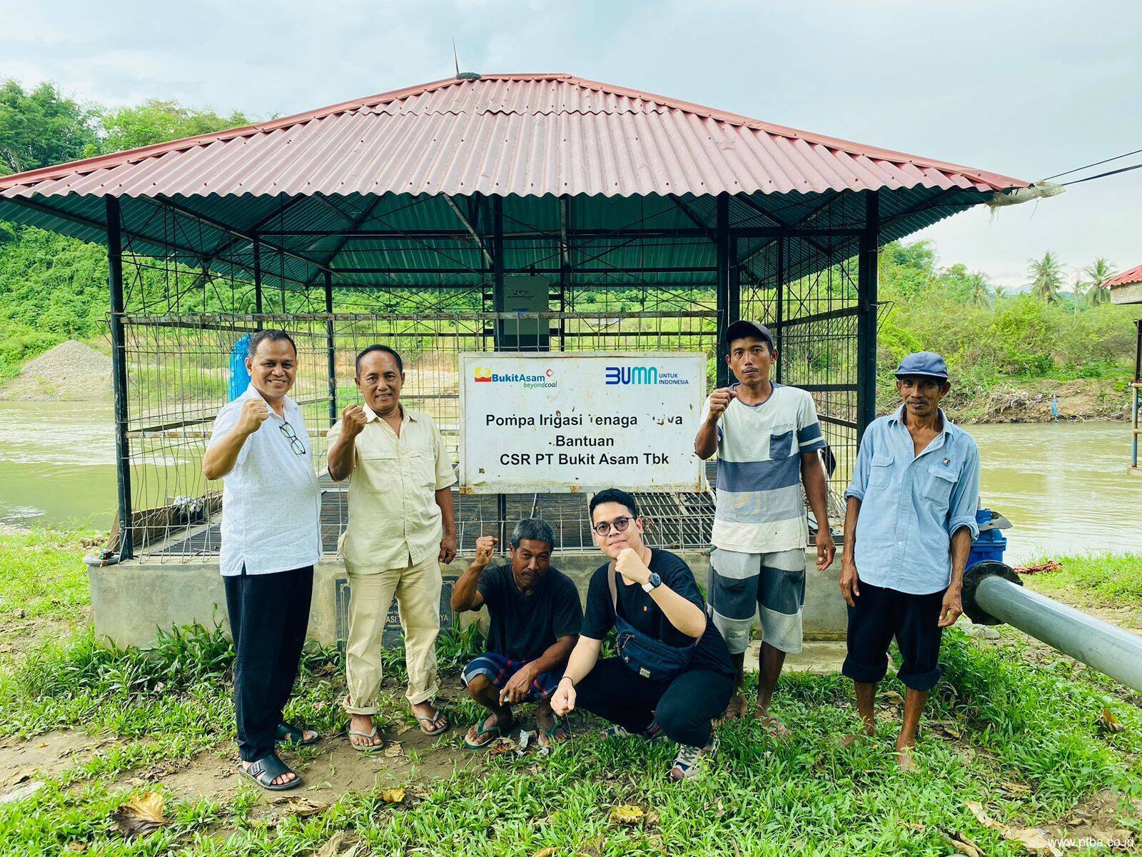 Energi Surya Bukit Asam (PTBA) Tingkatkan Panen Petani di Sawahlunto