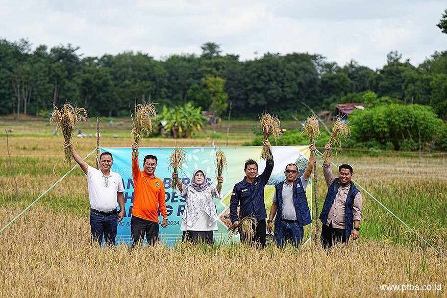 PLTS Irigasi Bukit Asam (PTBA) Dukung Pertanian Berkelanjutan