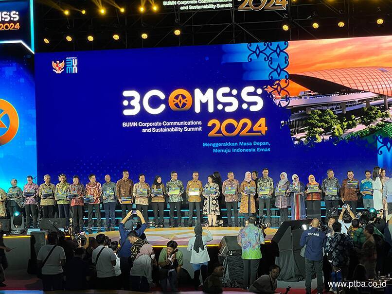 Program Keberlanjutan Bukit Asam (PTBA) Raih Apresiasi di BCOMMS 2024