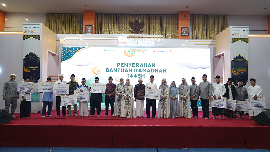 Bukit Asam (PTBA) Provides Rp1 Billion in Aid to Mosques and Orphanages in Lampung