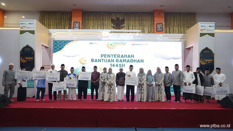 Bukit Asam (PTBA) Provides Rp1 Billion in Aid to Mosques and Orphanages in Lampung