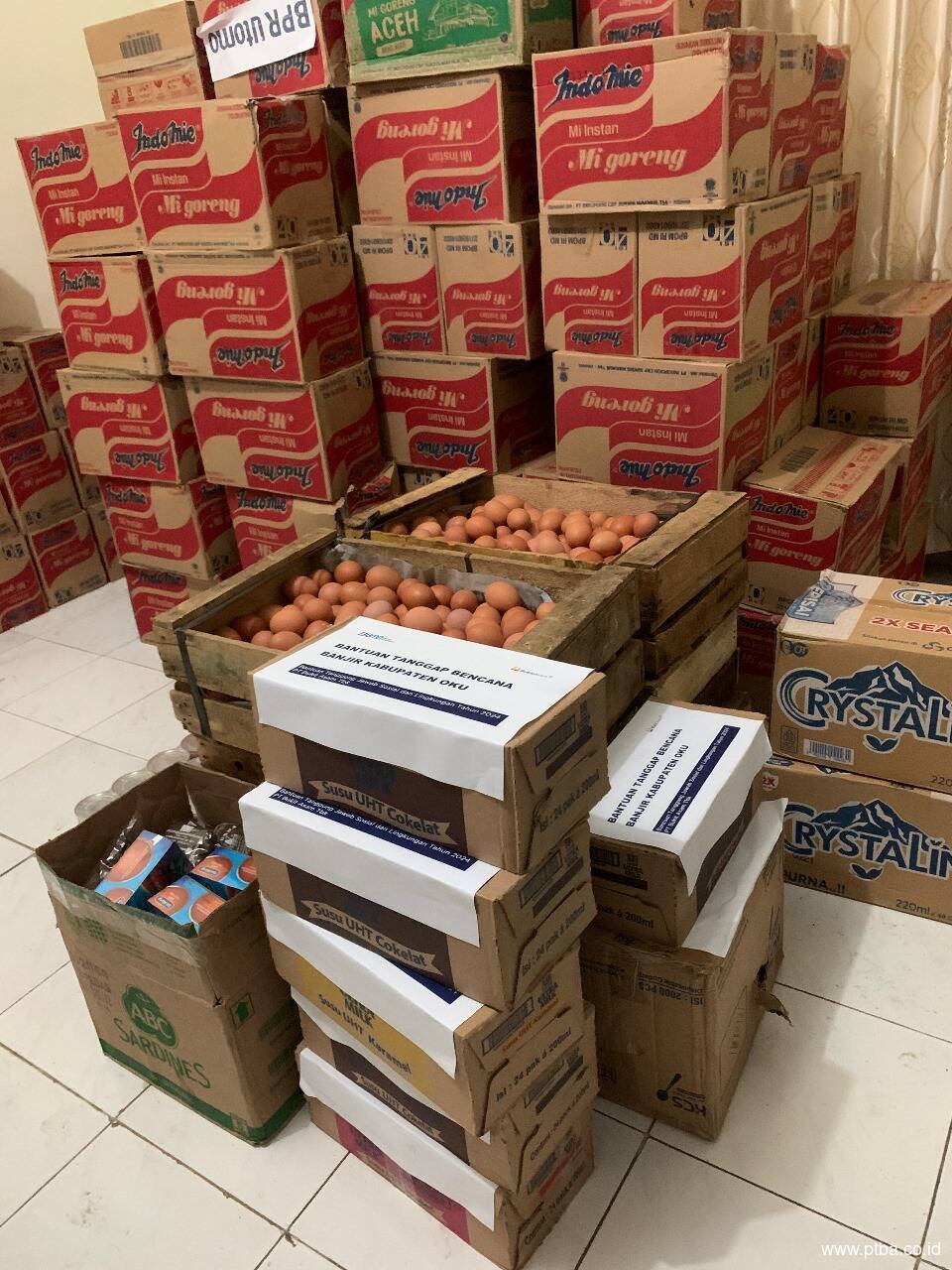 Bukit Asam (PTBA) Salurkan Bantuan untuk Korban Banjir di OKU