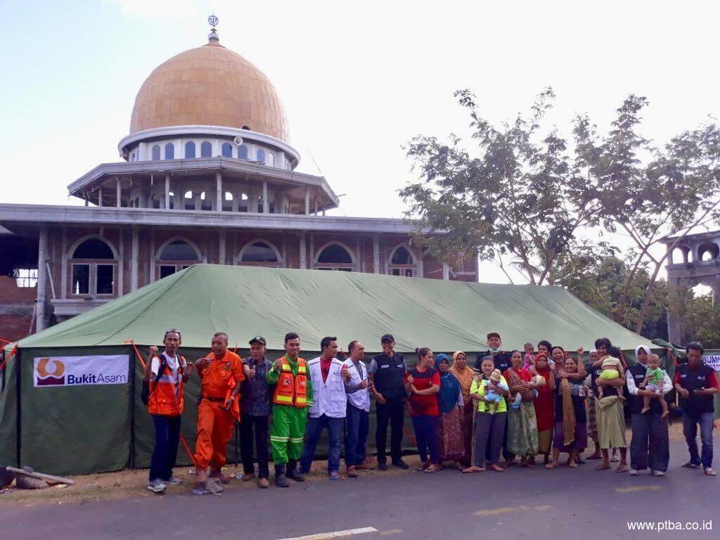 PTBA Peduli Korban Gempa NTB