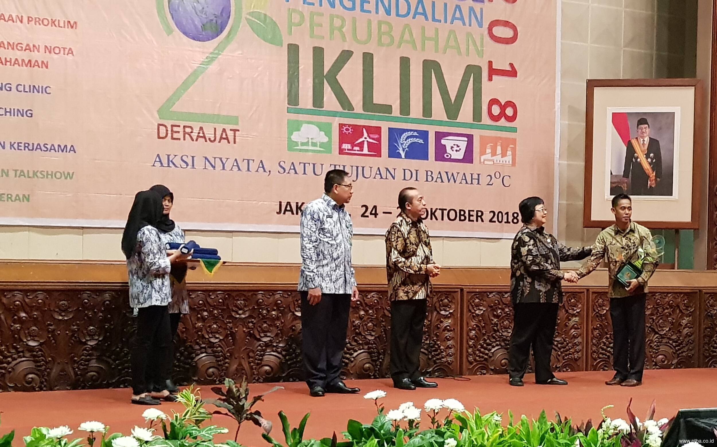 Desa Binaan PTBA Raih Penghargaan Desa Proklim 2018