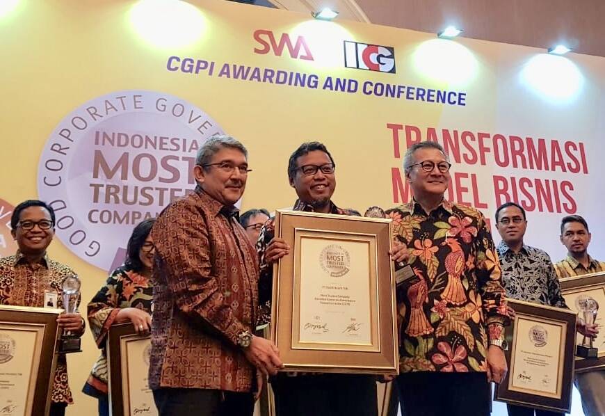 PTBA Raih Penghargaan Good Corporate Governance Award 2018