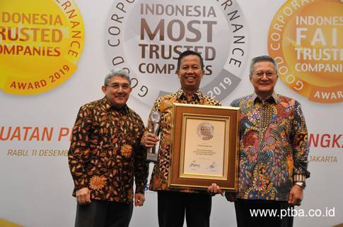 Bukit Asam Raih Indonesia Most Trusted Company