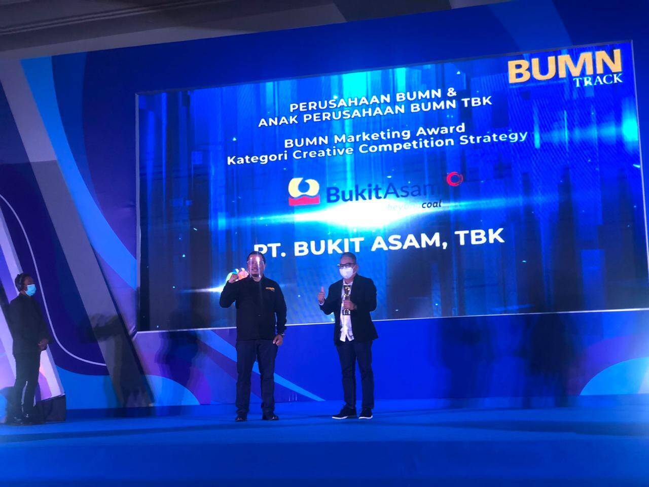 Bukit Asam Raih Penghargaan dalam Ajang BUMN Branding & Marketing Awards 2020