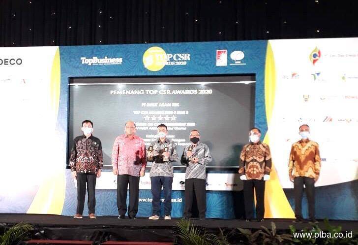 Bukit Asam Raih Penghargaan TOP CSR Award 2020